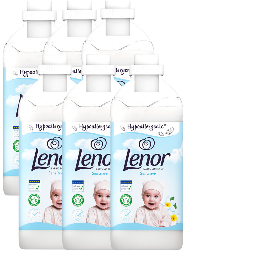 Lenor Aviváž Sensitive 6 x 1,6 l