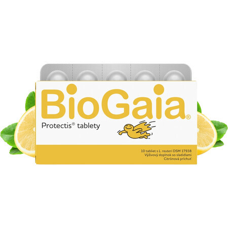 BioGaia ProTectis comprimidos masticables sabor limón 10 unidades