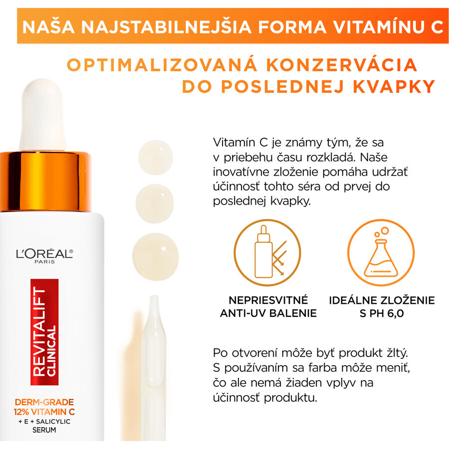 L'Oréal Paris Revitalift Klinisches Serum mit reinem Vitamin C 30 ml