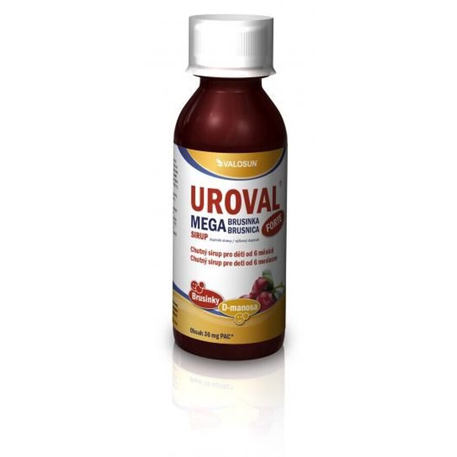 Valosun Walmark UROVAL UROVAL MEGA BRUSNICA FORTE Sirup 200 ml