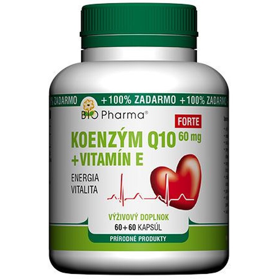 Bio Pharma Coenzima Q10 60 mg+Vit.E Forte 120 capsule