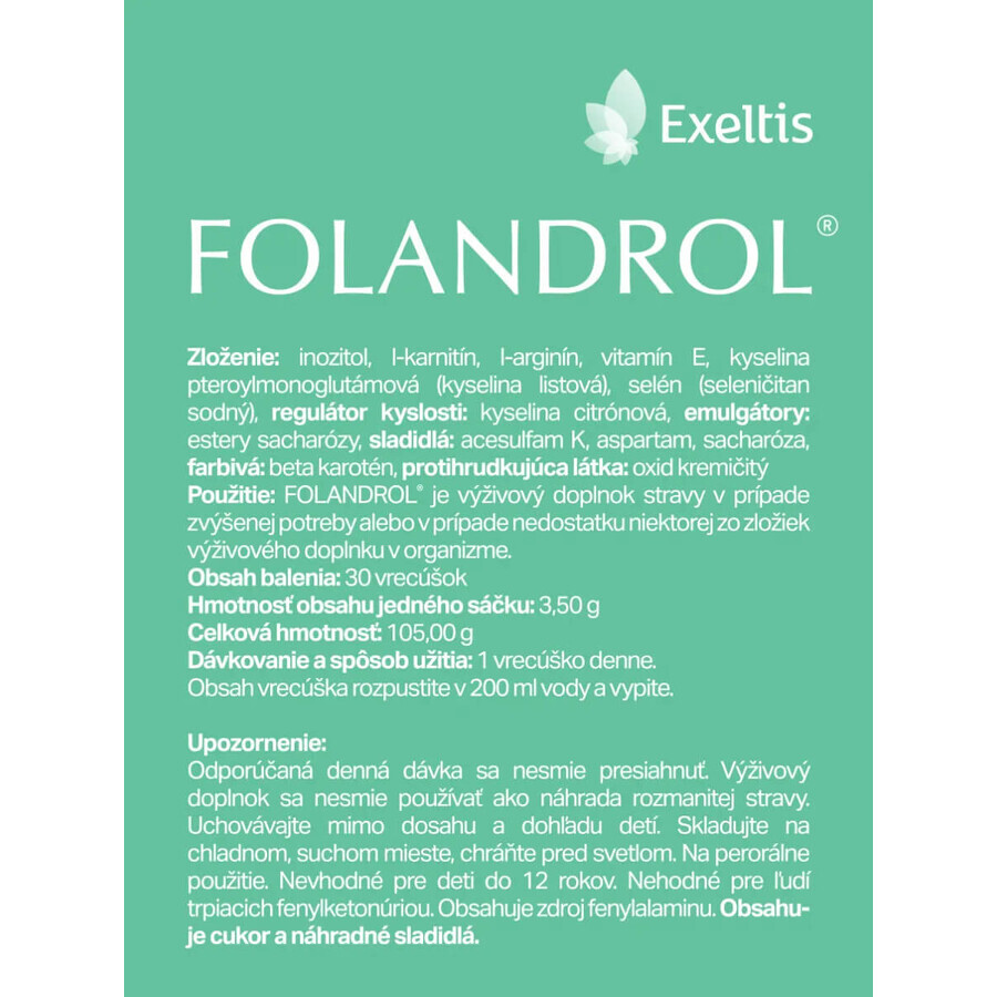 FOLANDROL Pulver, 30 Sachets, Exeltis 