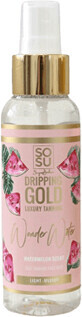 SOSU Cosmetics Watermelon Dripping Gold Wonder Water Wasser leicht/mittel Gesichtsnebel mit Selbstzerst&#228;uber 100 ml