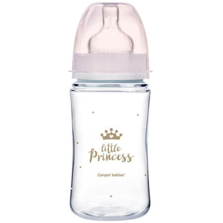 Canpol babies EasyStart Bottle ROYAL BABY pink 240 ml