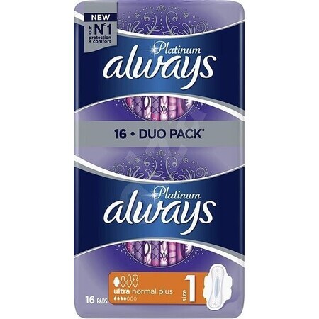 Always Platinum Ultra Normal Pads Duopack 16 Stück