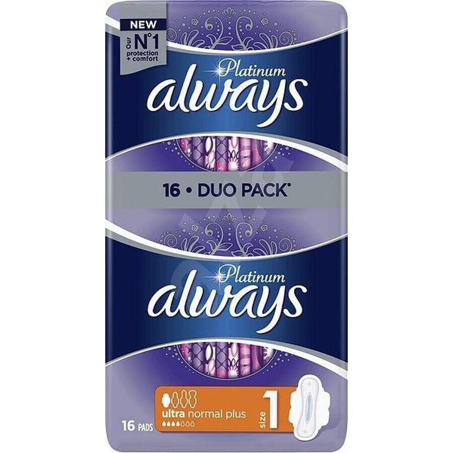 Always Platinum Ultra Normal Pads Duopack 16 buc