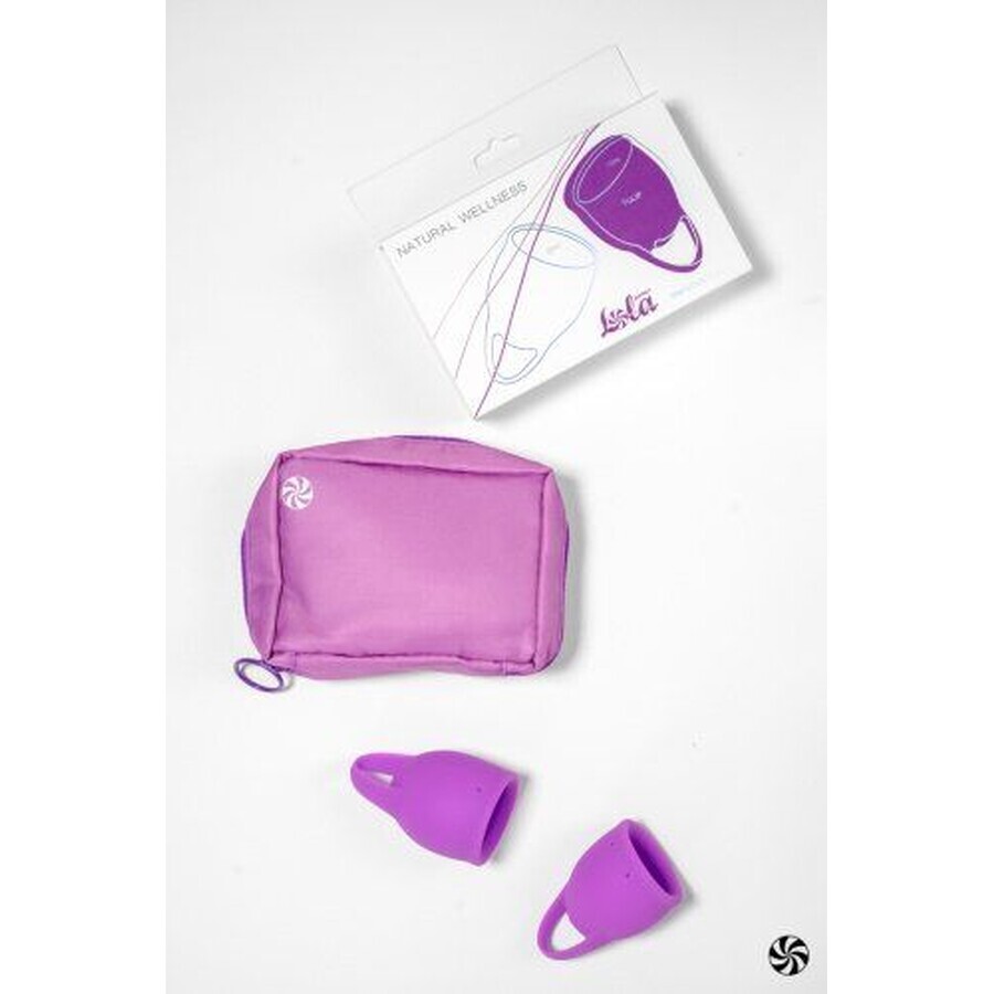 Lola Games Set de cupe menstruale Natural Wellness Purple Tulip 2 buc