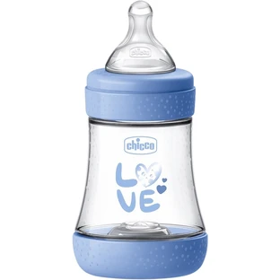 Chicco Perfect5 biberon in silicone, blu 150 ml