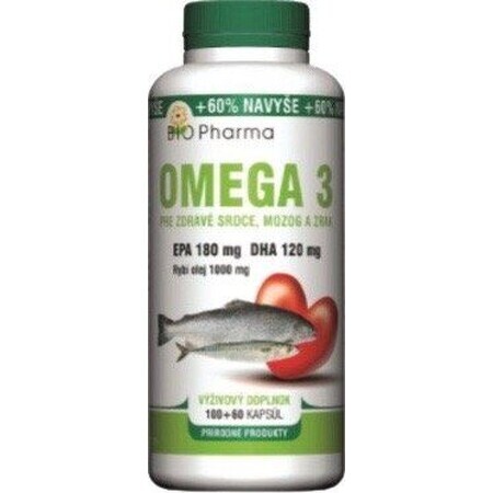 Bio Pharma Omega 3 1000 mg, 160 gélules