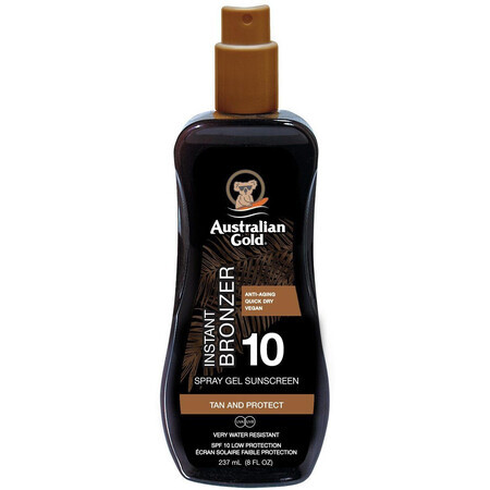 Australian Gold Spray Gel + Bronzer SPF10 237 ml