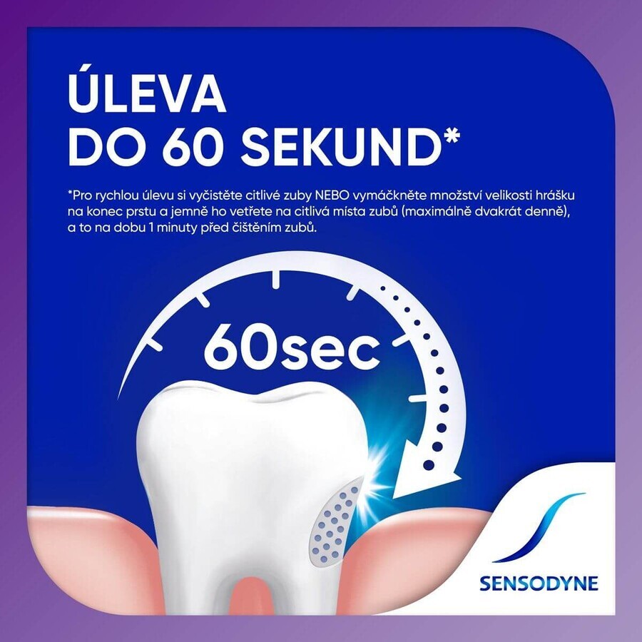 Sensodyne Rapid Relief Schnell aufhellende Zahnpasta 3 x 75 ml