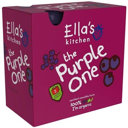 Ella's Kitchen BIO Purple One piure de fructe cu coacăze negre 5 x 90 g