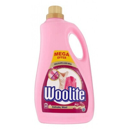 Woolite Gel de Lavado Líquido Suave para lana y ropa fina 3,6 l