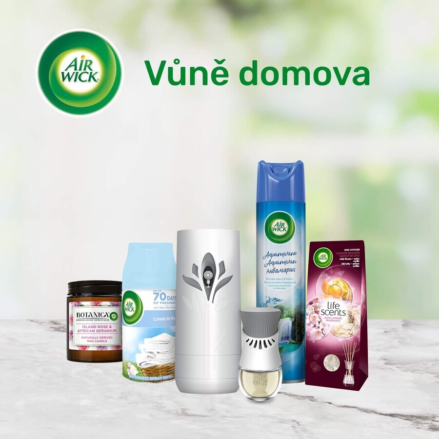 Airwick Difuzor automat Freshmatic alb cu flori albe de frezie 250 ml reîncărcare