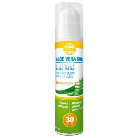 Topvet Aloe vera Loțiune de protecție solară SPF 30, 200 ml