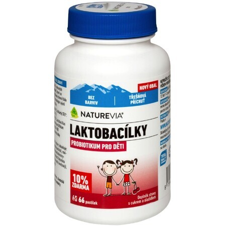 NatureVia LACTOBACYLES KIDS cherries 66 pills