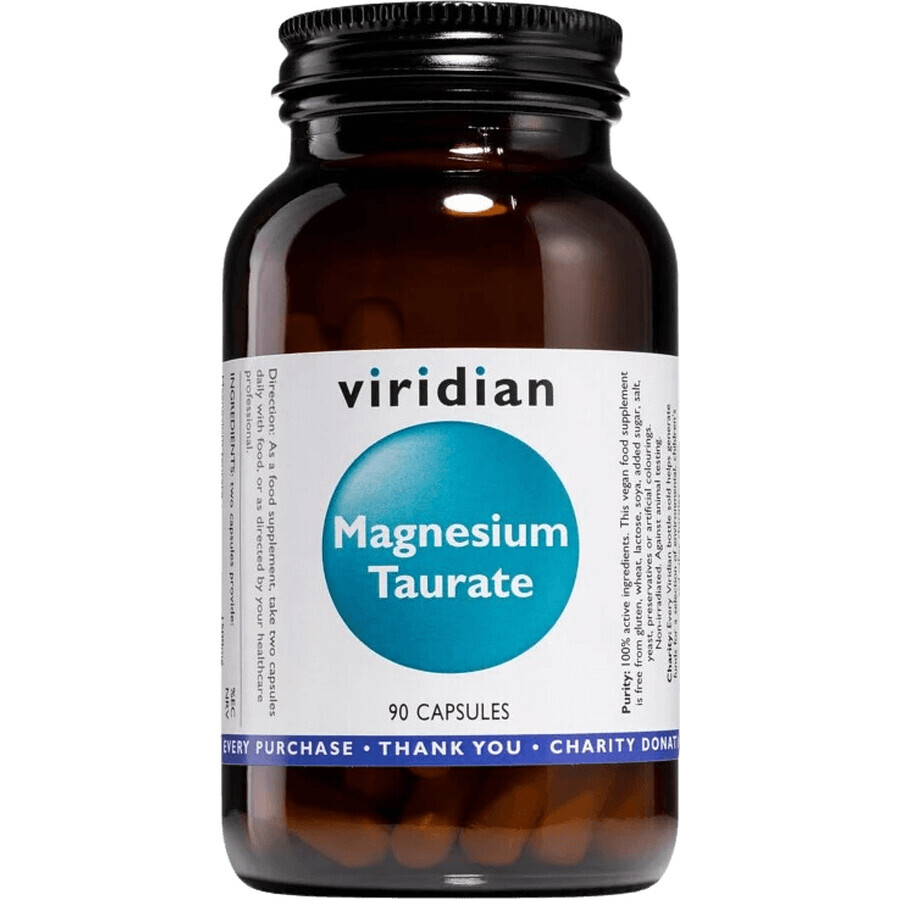 Viridian Magnesium Taurate (Taurato de magnesio) 90 cápsulas