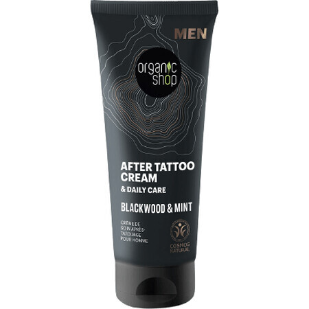 Organic Shop Tattoo Creme mit schwarzem Holz und Minze 75 ml