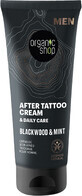 Organic Shop Tattoo Creme mit schwarzem Holz und Minze 75 ml