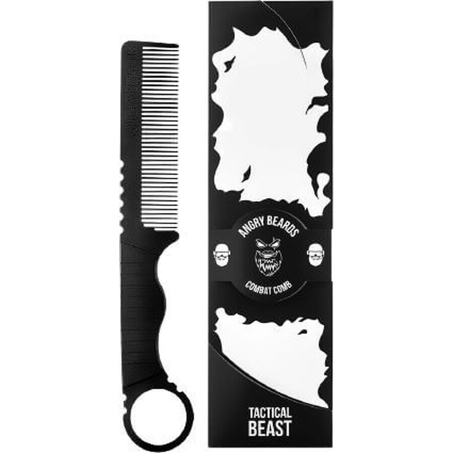 Angry Beards Beard și Beard Comb Pieptene de luptă 1 buc