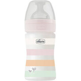 Chicco Well-being Silikonflasche für Babies, Mädchen 150 ml