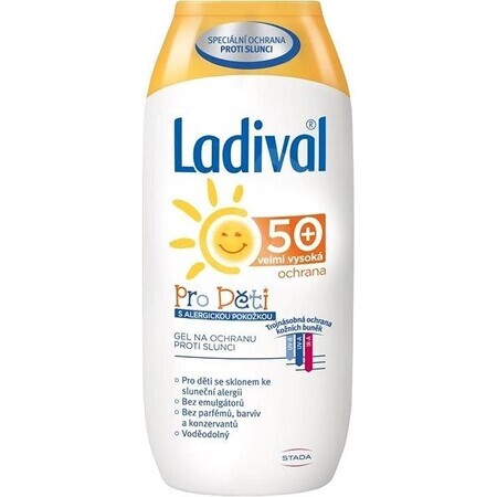 Ladival FOR CHILDREN ALLERG SPF 50+ Gel de protecție solară 200 ml