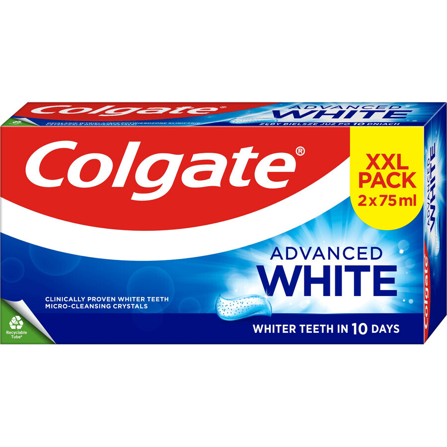 Colgate Advanced Whitening Zahnpasta 2 x 75 ml