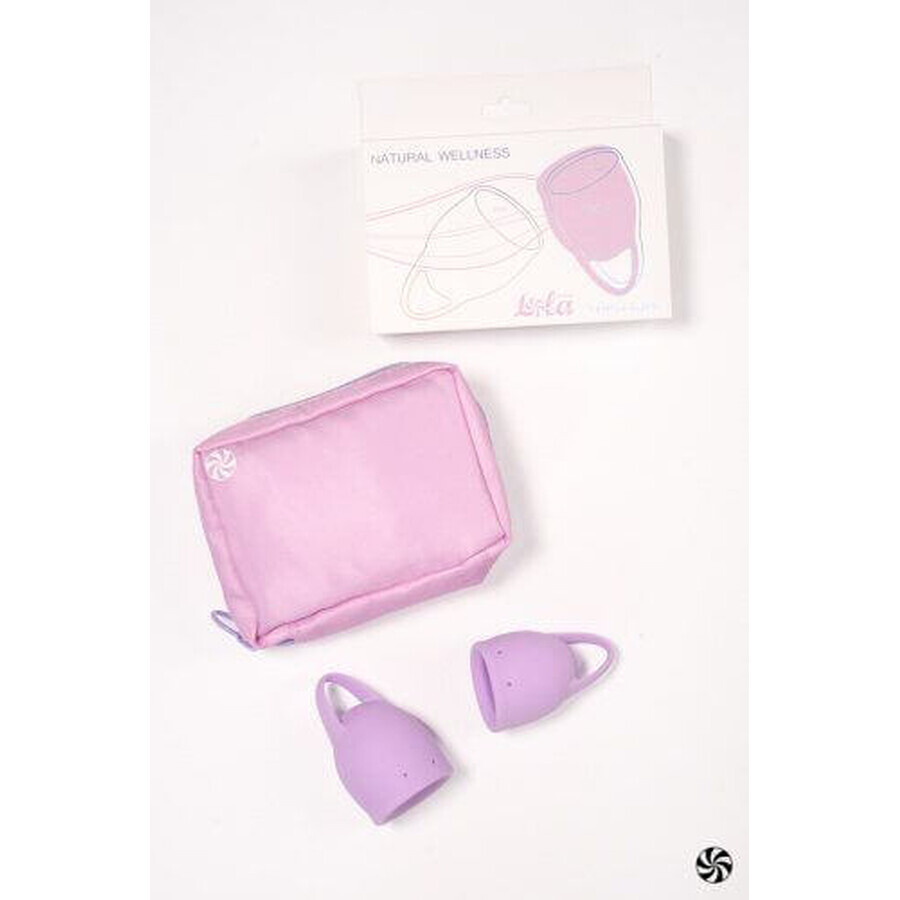 Lola Games Menstruationstassen-Set Wellness Natural Lavendel Orchidee 2 Stück