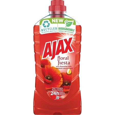 Ajax Floral Fiesta universal detergent, red flowers 1 l