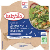 Babybio Gute Nacht Menü Grünes Gemüse, Pastinake und Bulgur mit Koriander 230 g