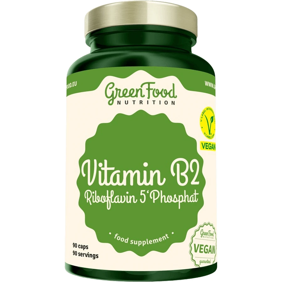 GreenFood Nutrition Vitamin B2 Riboflavin 5'Phosphat 90 Kapseln