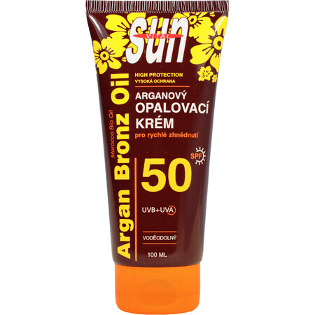 Vivaco SUN Sonnenschutz mit Argan OF50 100 ml Tube