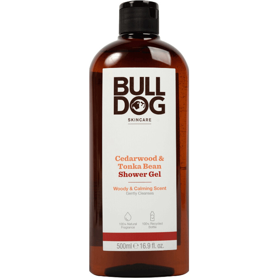 Gel de duș Bulldog cu lemn de cedru și boabe de tonka 500 ml