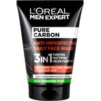 L'Oréal Paris Men Expert Men Pure Carbon 3in1 Gel nettoyant contre les imperfections de la peau 100 ml