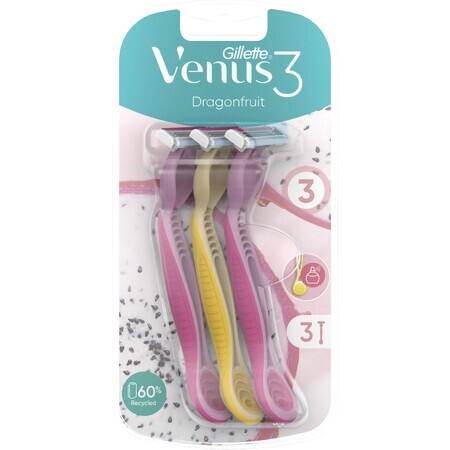 Aparate de ras Gillette Venus Venus 3 Dragonfruit 3 buc