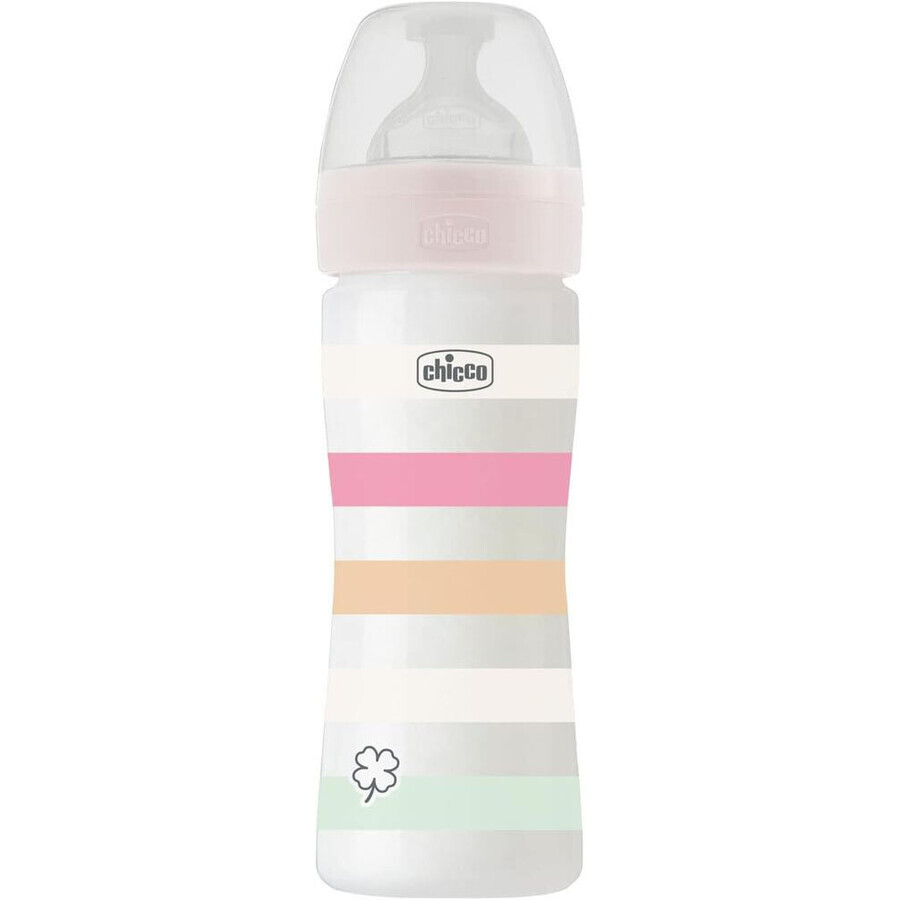 Biberón Chicco Bienestar Silicona Niña 250 ml