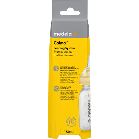 Medela Calma™ Flasche für gestillte Säuglinge - mit Schnuller 150 ml