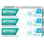 Elmex Sensitive Professional Pastă de dinți cu albire delicată pentru dinți sensibili 3 x 75 ml