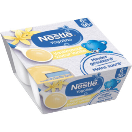 Nestlé Yogolino dessert al latte aromatizzato alla vaniglia 4 x 100 g