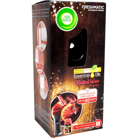 Airwick Freshmatic automatische verstuiver Airwick Freshmatic zwart met Svarené vino 250 ml