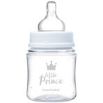 Canpol babies Sticlă anticolică pentru sugari EasyStart ROYAL BABY albastru 120 ml