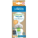 Dr. Brown's Dr.BROWN'S BABY BOTTLE OPTIONS+ Wide-neck 0M+ anti-colic glass white 1x1pc 150 ml