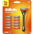 Aparat de ras Gillette Fusion + 11 capete de schimb Pachet special