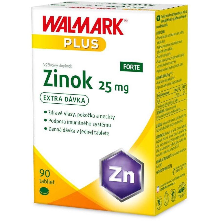 Walmark Zink FORTE 25 mg 90 tabletten