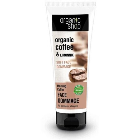 Natura Siberica Organic Shop - Morning Coffee - Crème nettoyante douce pour le visage 75 ml