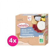 Babybio Ziegenmilch-Snack mit Äpfeln und Himbeeren 4 x 85 g