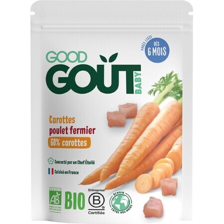 Good Goût Organic Carrots with free range chicken 190 g