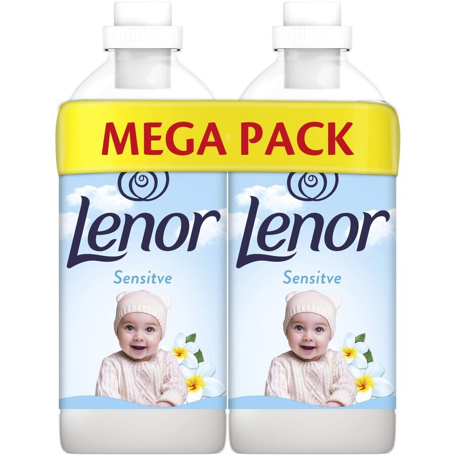 Lenor Sensitive wasverzachter 2 x 1,23 l