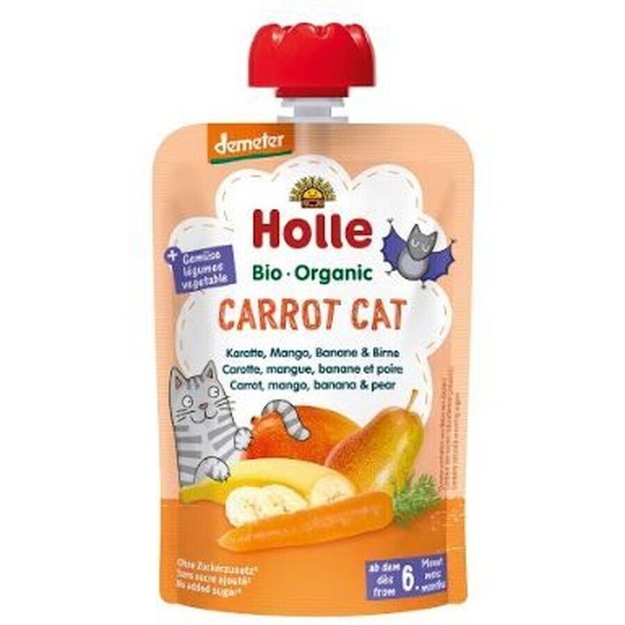 Holle Purea Biologica - Gatto Carota - Carota, mango, banana e pera 100 g