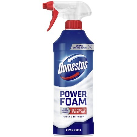 Domestos Power spumă Arctic spumă de curățat toalete și băi 435 ml